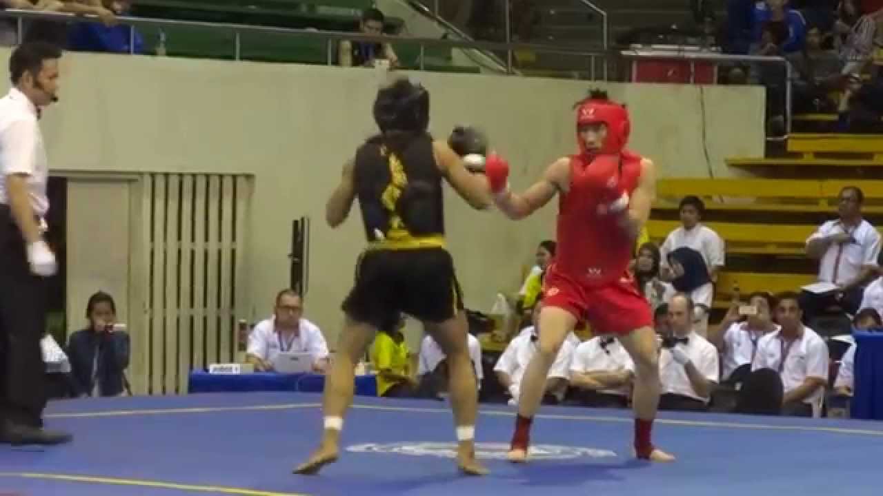 13th World Wushu Championships, Men 60kg CHN Hong Xing KONG.v.VIE Giang Truong BUI backdrop