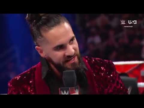 Drew McIntyre and Seth Rollins, Part 2 background