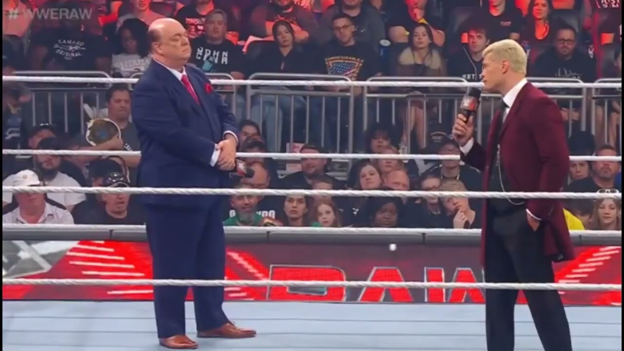 Cody Rhodes and Paul Heyman come Face-to-face - #wwe #raw highlights today 7 February 2023 background
