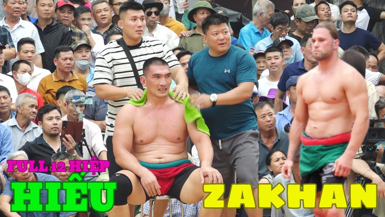 In a friendly match Traditional Vietnamese Wrestling ZAKHAN và HIẾU KHỔNG LỒ tại Mẫn Xá 11-4-2025 backdrop
