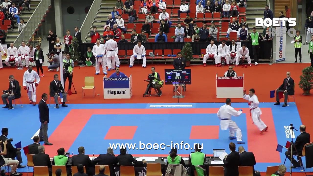 Male Team Kumite. Azerbaijan vs. Iran. Fight 3 HD