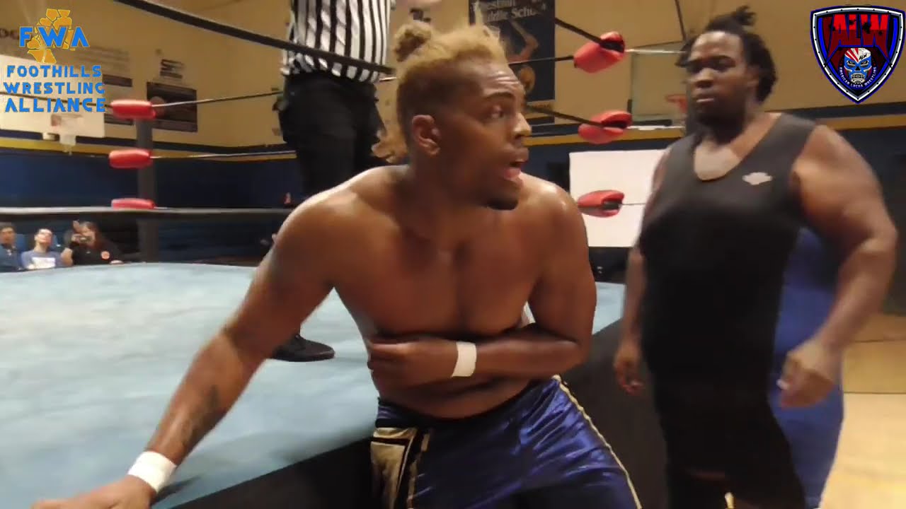FWA Heavyweight Champion Aaron Biggs vs Nate Burnem background