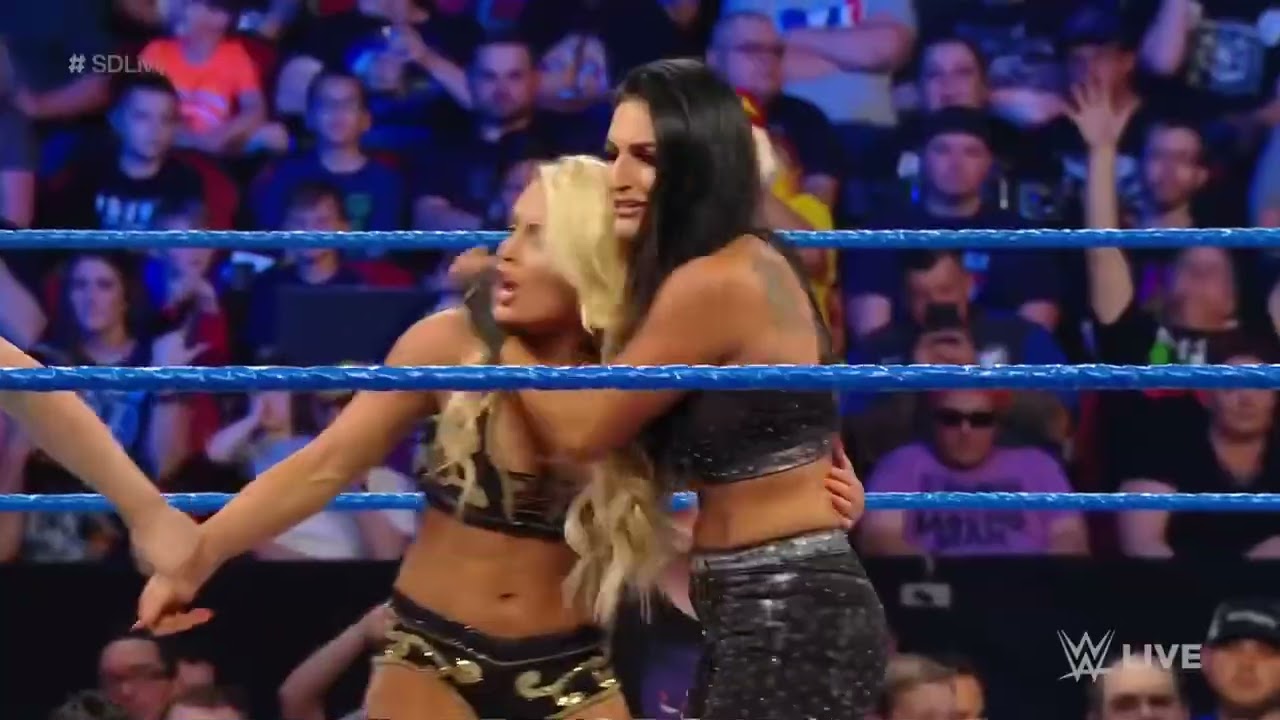 Sonya Deville & Mandy Rose vs. Carmella & Ember Moon: SmackDown LIVE, May 7, 2019 backdrop