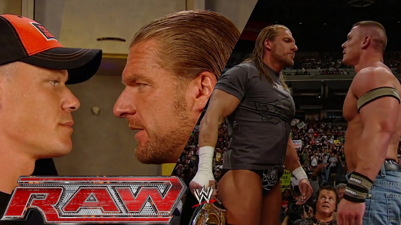 Triple H, John Cena & JBL Backstage Segments RAW Jun 09,2008 background
