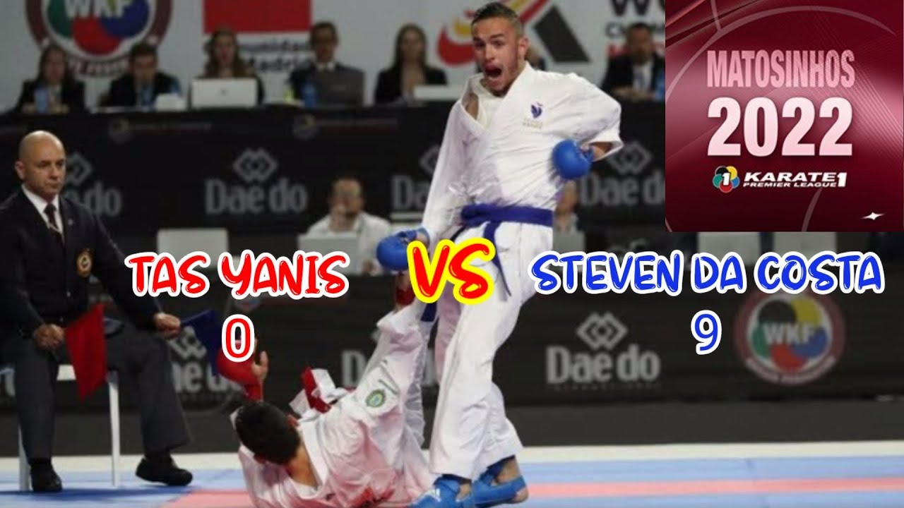STEVEN DA COSTA VS TAS YANIS | KUMITE -67KG | KARATE1 MATOSINHOS 2022 background