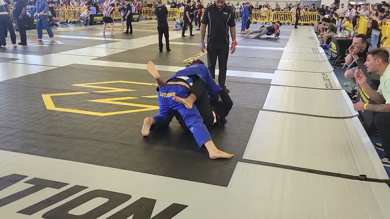 BJJ White Belt Match With Some Entertaining Moments backdrop