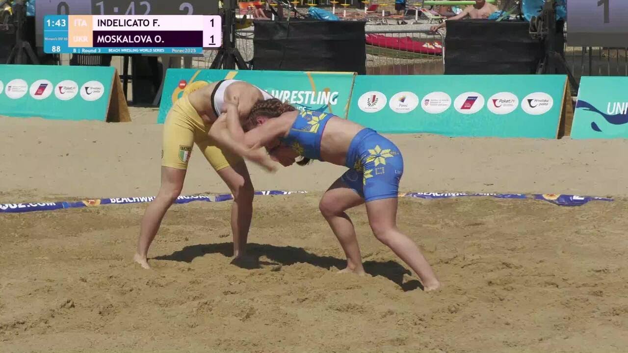 Francesca INDELICATO (ITA) vs. Oksana MOSKALOVA (UKR) • B | Round 3 • Women's BW 60Kg background