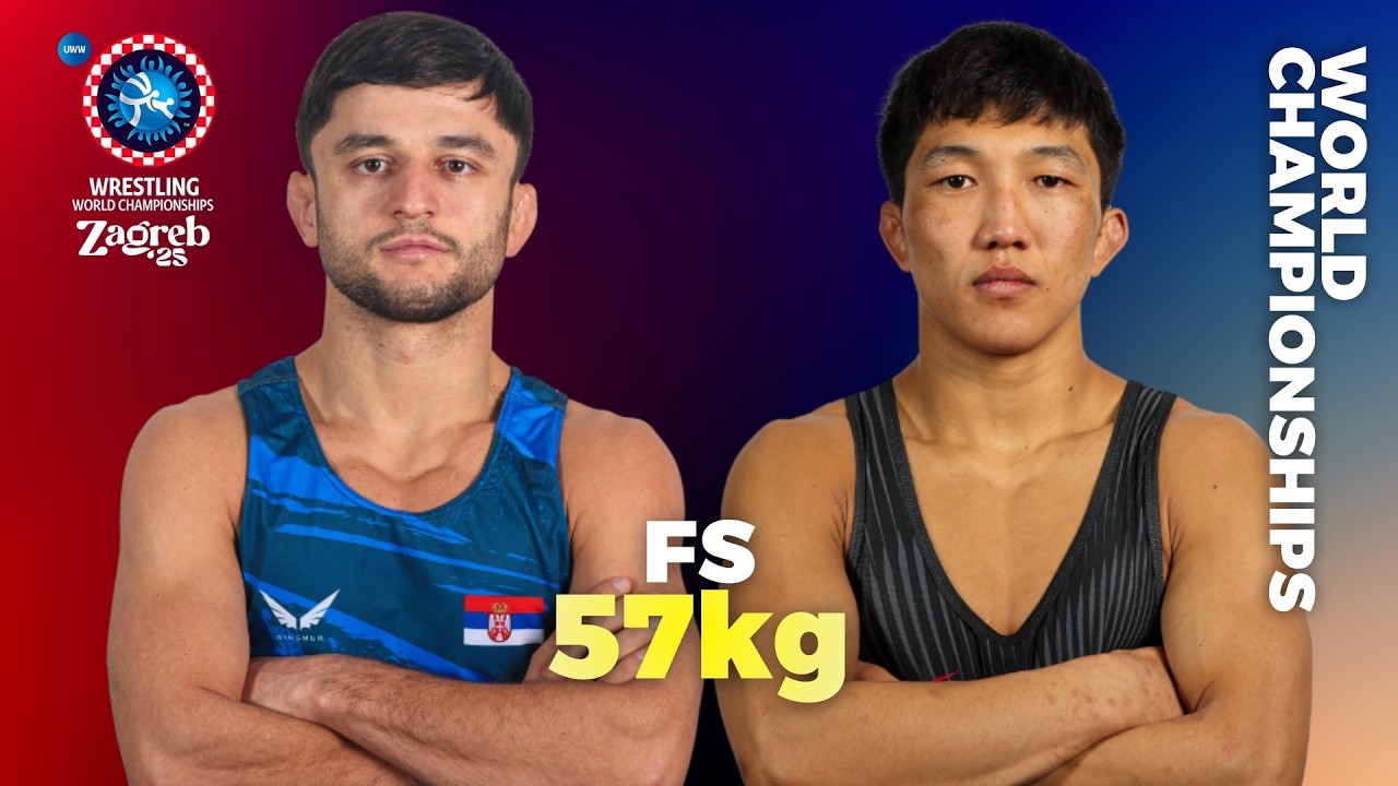 Azamat Arturovic TUSKAEV (SRB) vs. Munkh Erdene BATKHUYAG (MGL). WORLD WRESTLING CHAMPIONSHIPS 2025.