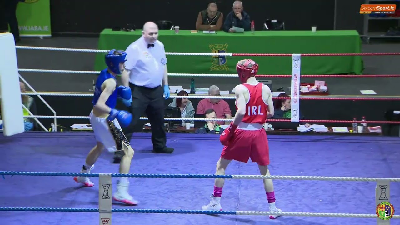 2024 National Junior 1 Championship: 54kg Christian Doyle (Doyle) v Justin Kelly (Sean McDermott) backdrop