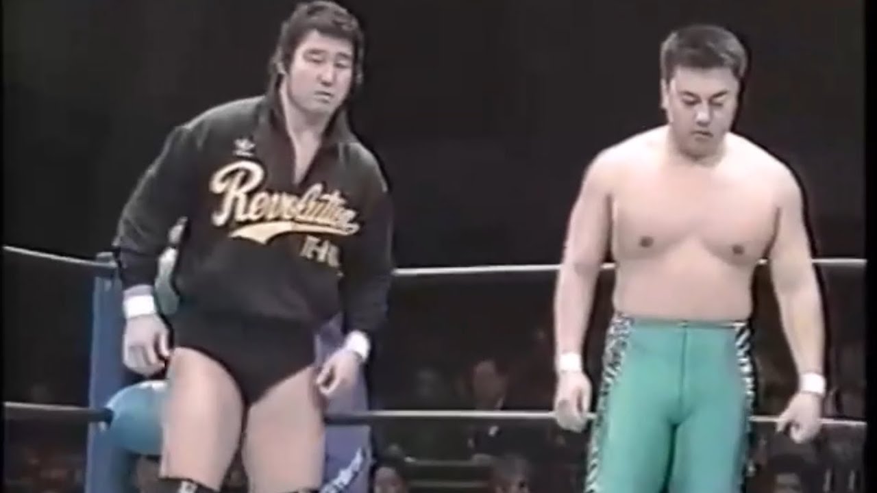 AJPW - Genichiro Tenryu & Toshiaki Kawada vs The Great Kabuki & Mighty Inoue backdrop
