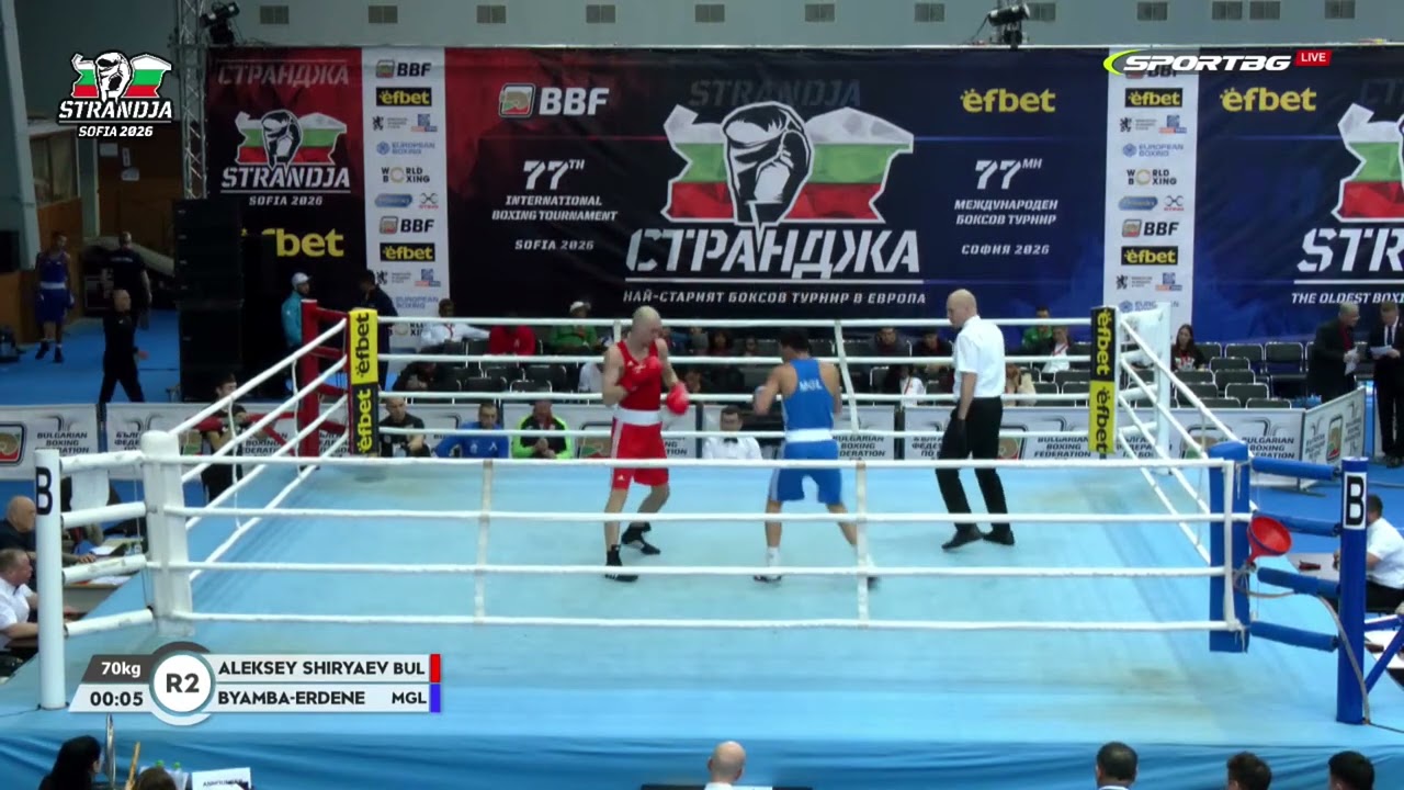 Byamba-Erdene Otgonbaatar (MGL) vs. Aleksey Shiryaev (BUL) Strandja Tournament 2026 (70kg)