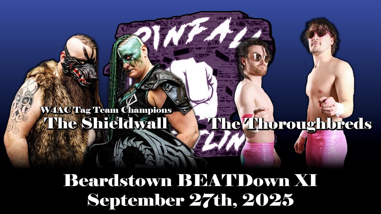 Pinfall Wrestling FULL MATCH: W4AC Tag Team Titles: The Shieldwall (c) vs. The Thoroughbreds
