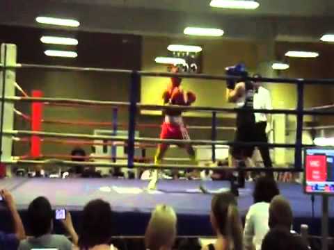 Australia Amateur Boxing Competition - Qabeer (SG) Vs Anders (Aus) - 11 March 2012 backdrop