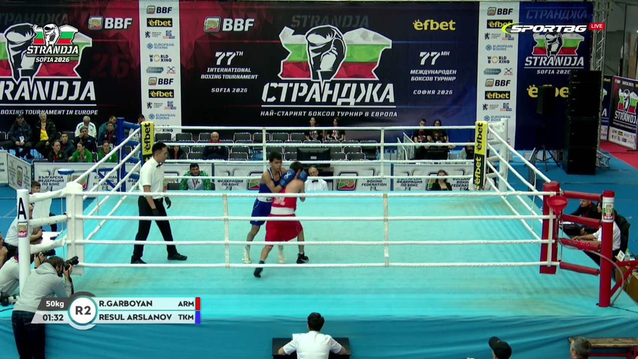 Rudolf Garboyan (ARM) vs. Resul Arselanov (TKM) Strandja Tournament 2026 (50kg)