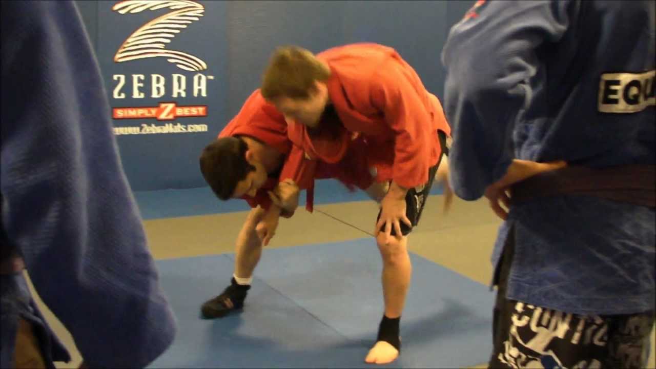 NOLA BJJ: SAMBO CLASS - ankle pick from epaulette grip backdrop