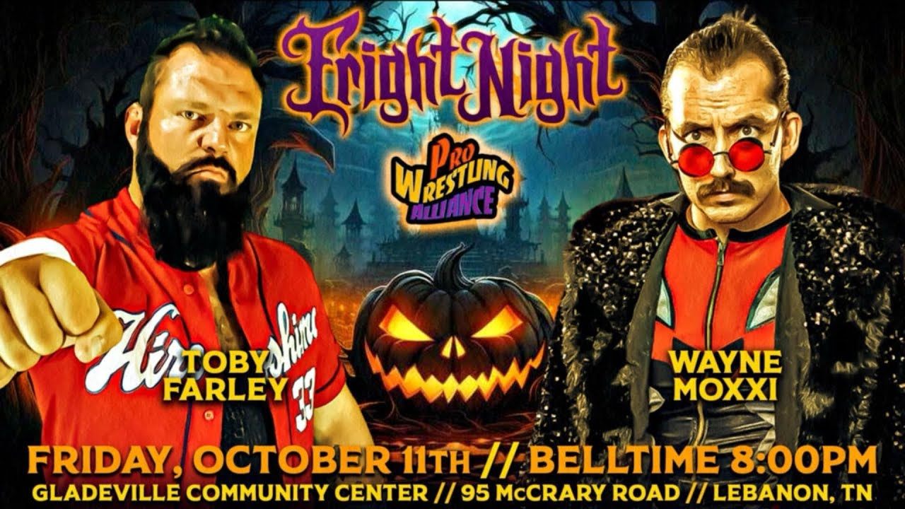 PWA Wrestling: Toby Farley vs Wayne Moxxi, Gladeville TN 10/11/24 background