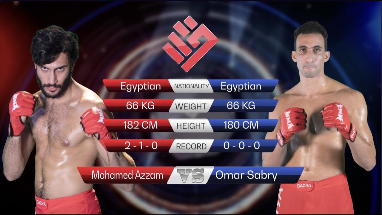 Omar Sabry vs. Mohamed Azzam | FULL FIGHT | The Qage 001 #Qadya #Qage001 #mma #fight #fightnight