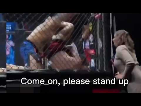 Russian Wife Yelling At Hubands As He's Clobbered