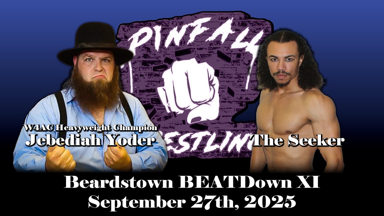 Pinfall Wrestling FULL MATCH: W4AC Heavyweight Title: Jebediah Yoder (c) vs. The Seeker