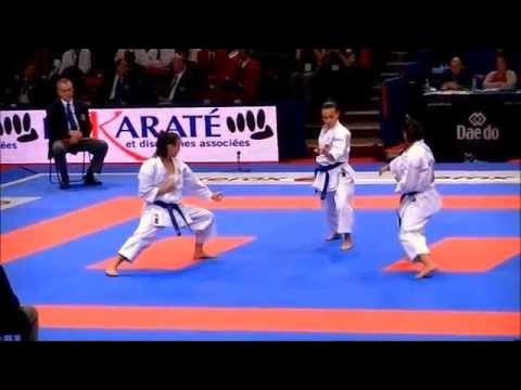 Team Kata + Bunkai ANAN by ITALY - FINAL 21st WKF World Karate Championships background