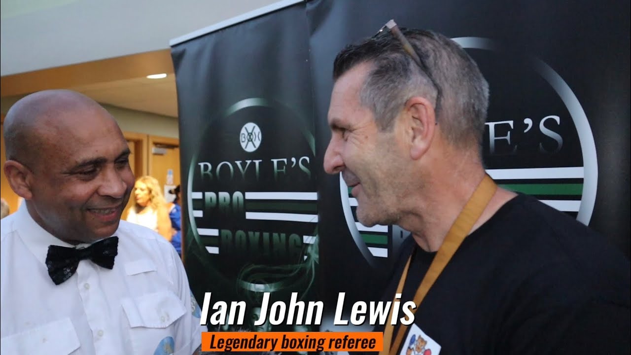 Legendary boxing referee Ian John Lewis!