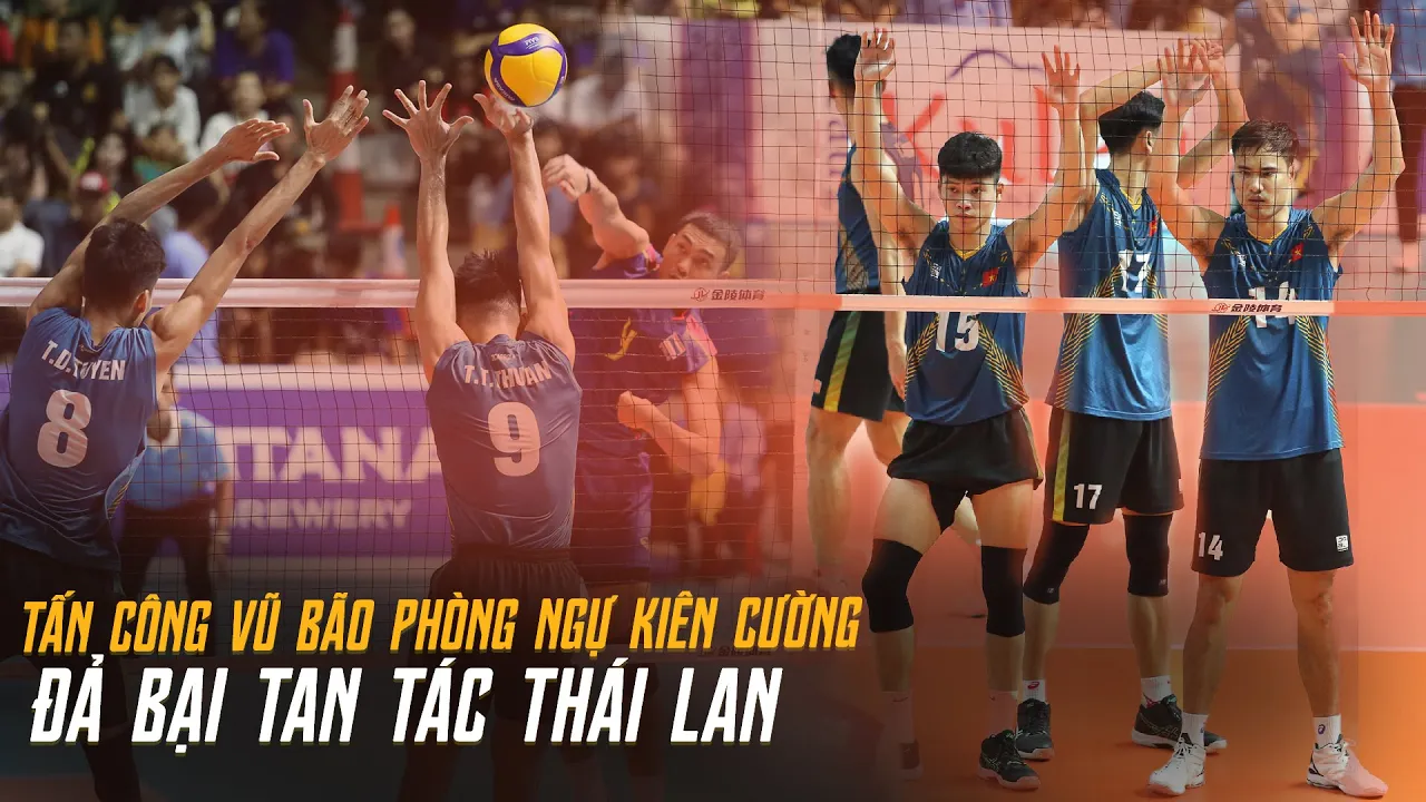 Hạ đối thủ tan tác - Séc đấu hay nhất trận Việt Nam - Thái Lan | Bóng chuyền nam SEA Games 32 background