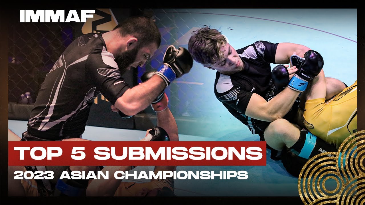 Top 5 Asian MMA Submissions | 2023 Asian Championships | IMMAF background