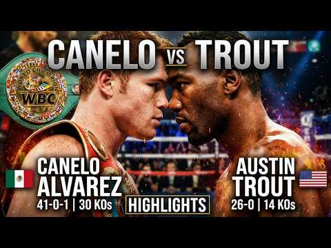 CANELO ALVAREZ (MEXICO) vs AUSTIN TROUT (USA) Fight | PUNCHER vs BOXER!