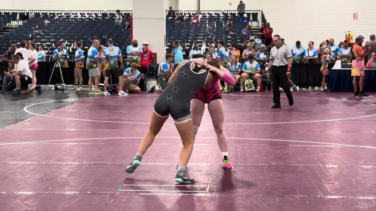 2024 AAU Scholastic National Duals 145lbs- Kendall Bibla/Daisy Rojas background