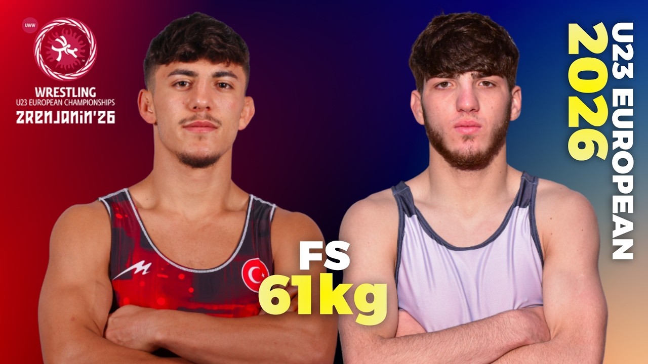Tolga OZBEK (TUR) vs. Herbert AKAPIAN (BLR). 2026 U23 European Championships. #WrestleZrenjanin