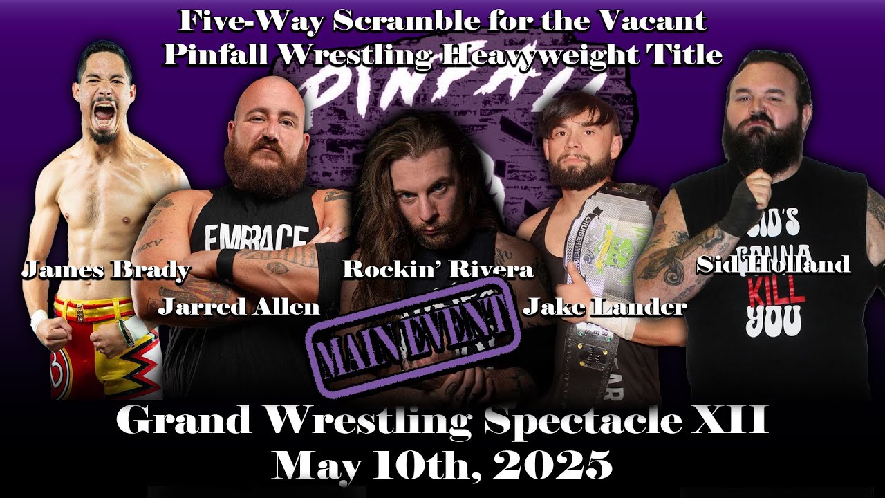 Pinfall Wrestling FULL MATCH: Pinfall Wrestling Heavyweight Title (vacant) Five-Way Scramble
