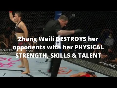 Zhang Weili DESTROYS her opponents with her PHYSICAL STRENGTH, SKILLS & TALENT background