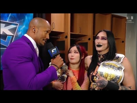 Rhea Ripley & Iyo Sky backstage segment _WWE Smackdown 20 February 2026