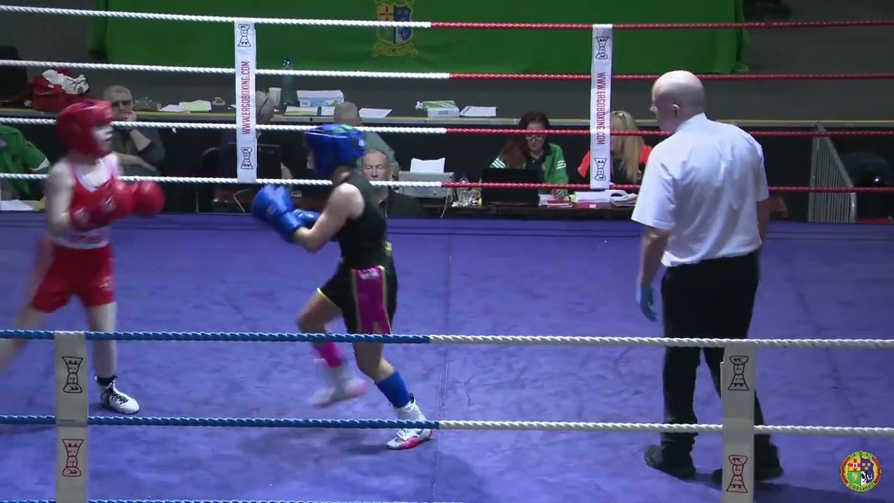 2024 National BG2 Championship: 45kg Rebecca McAlinden (Holy Trinity) v Lexi King (Setanta) backdrop