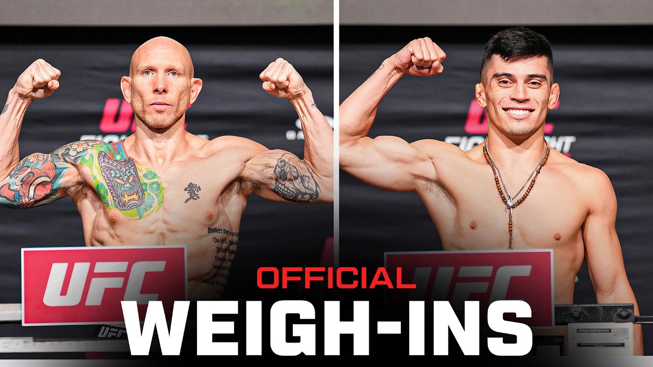 Emmett vs Vallejos Weigh-Ins | UFC Vegas 114