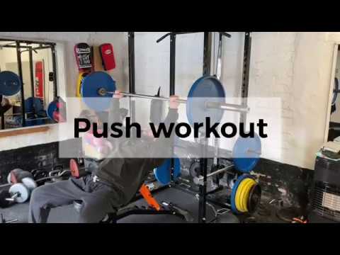 PUSH Workout Chest Focus | Bodybuilding background