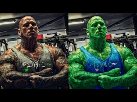 Monster Martyn Ford transforms into the Incredible Hulk!!! Awesome Transformation in Adobe Photoshop