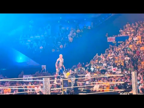 Cody Rhodes Entrance - WWE Crown Jewel Perth background
