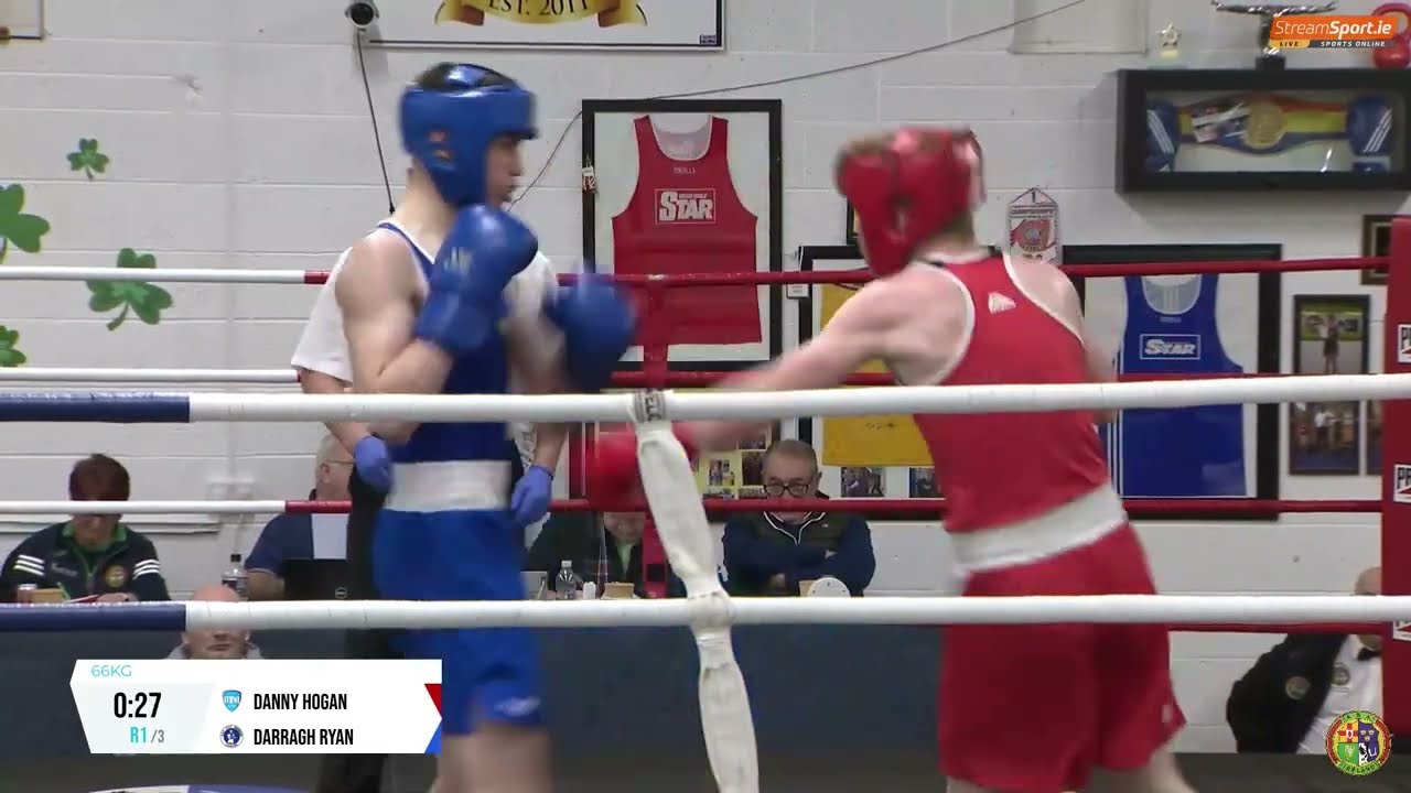 2024 National BG4 Championship: 66kg Danny Hogan (Mulhuddart) v Darragh Ryan (Drimnagh) background