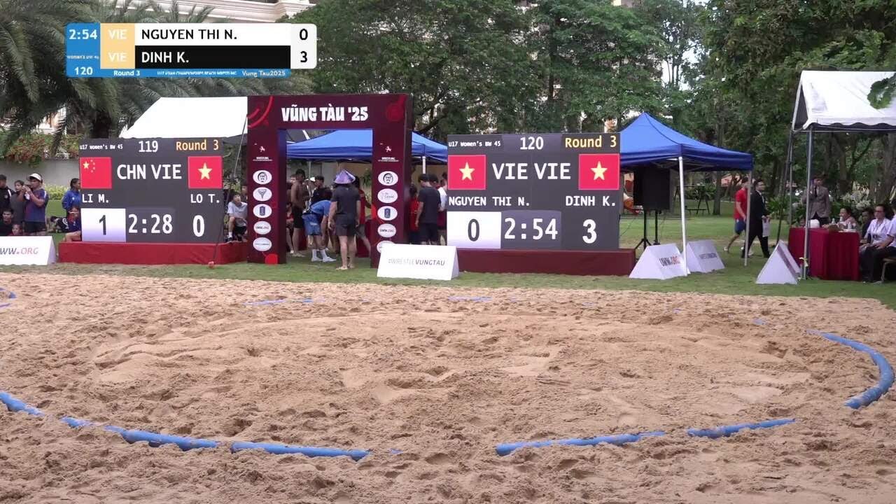 Ngoc NGUYEN THI (VIE) vs. Kieu Trang DINH (VIE) • Round 3 • Women's BW 45Kg