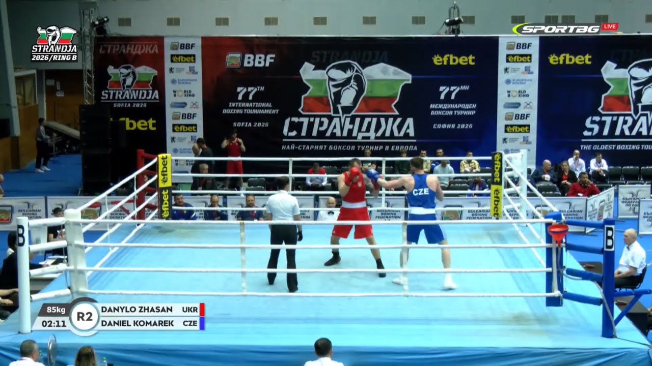 Danylo Zhasan (UKR) vs. Daniel Komárek (CZE) Strandja Tournament 2026 (85kg)