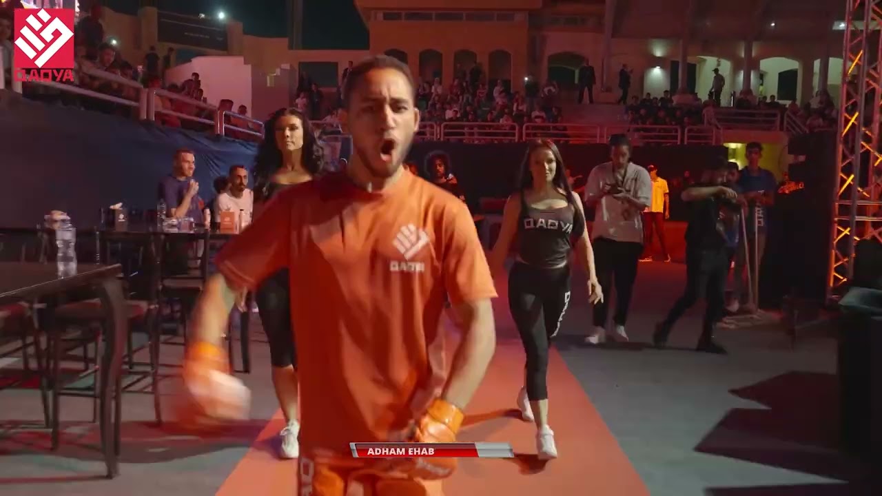 Adham Ehab talks about the fight. background