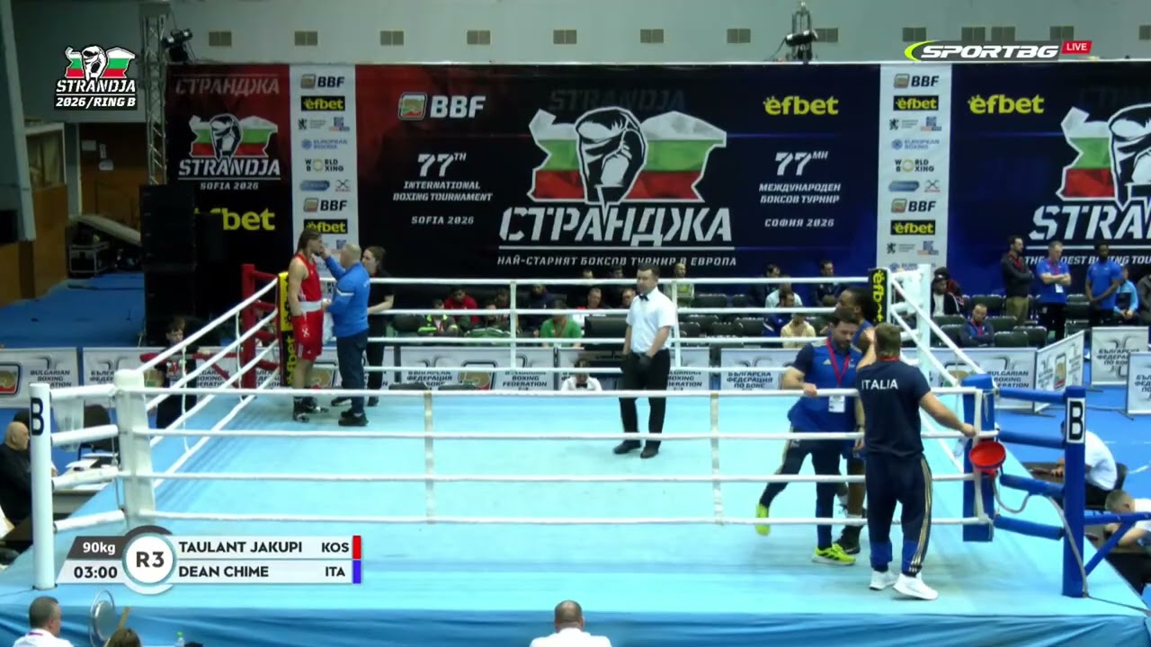 Dean Nwokedi Chime (ITA) vs. Taulant Jakupi (KOS) Strandja Tournament 2026 (90kg)