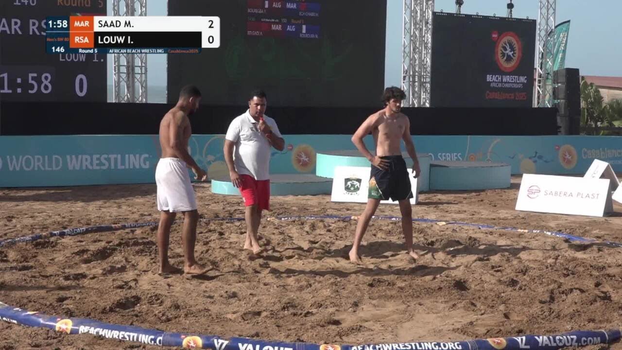 Mourad SAAD (MAR) vs. Ivan LOUW (RSA) • Round 5 • Men's BW 80Kg backdrop