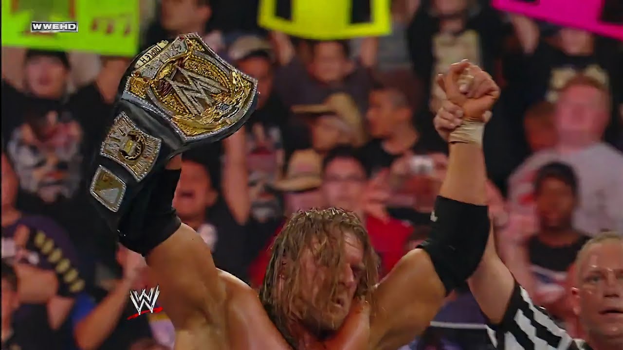 Triple H Successfully Defeats John Cena & Retains The WWE Championship: Night Of Champions 2008 background