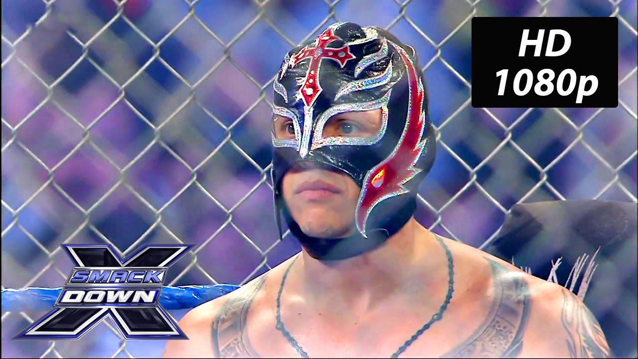 Steel Cage: Batista vs Rey Mysterio WWE SmackDown Jan. 15, 2010 HD