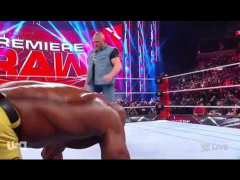 Brock Lesnar Returns and Attacks Bobby Lashley, WWE Raw, October 10 2022 background