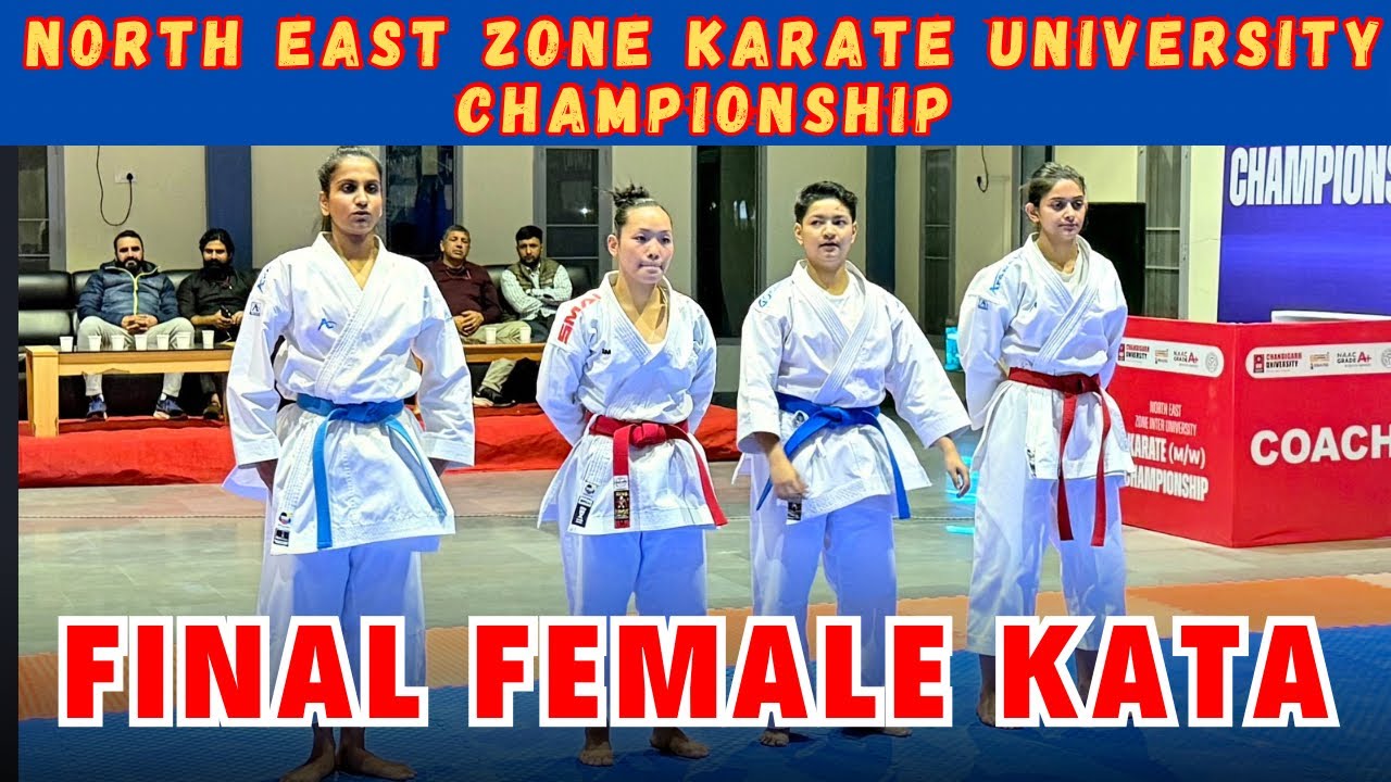 FINAL FEMALE KATA | ALL KATA | NORTH EAST ZONE KARATE UNIVERSITY CHAMPIONSHIP 2024 | CHANDIGARH
