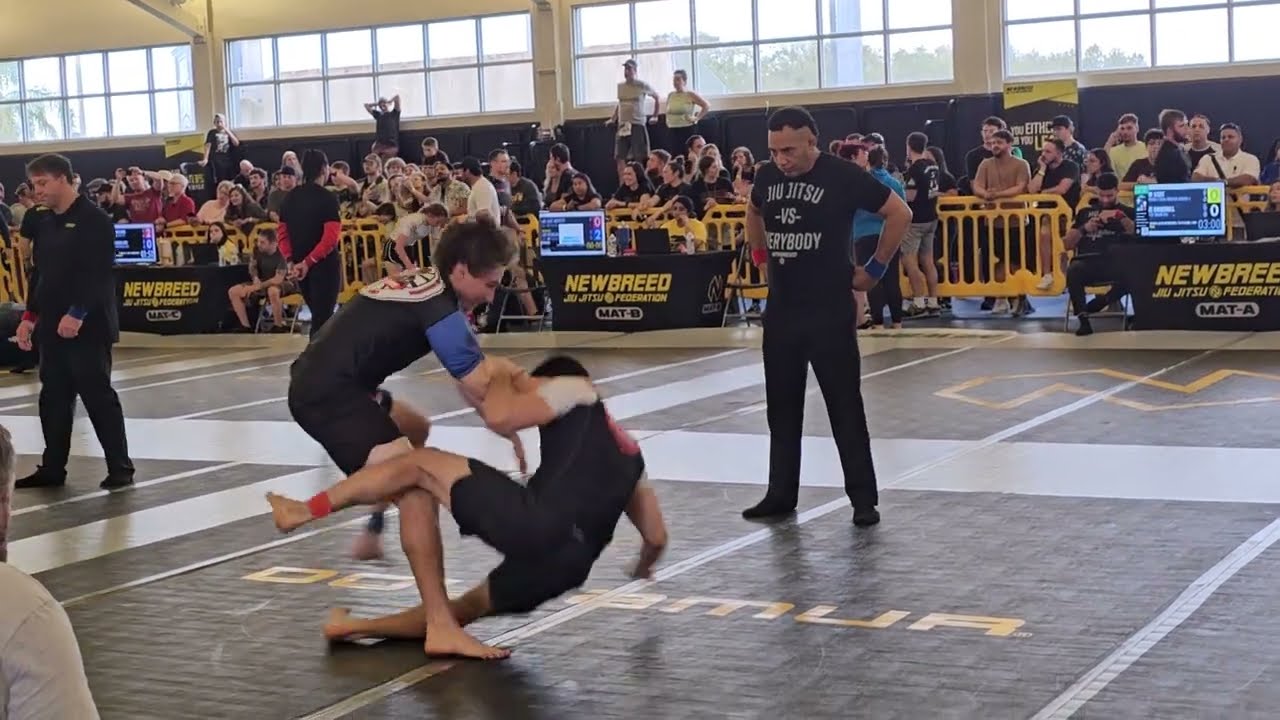 Nasty Kimura Finish In No Gi BJJ Match. Sorry Bad Camera Work