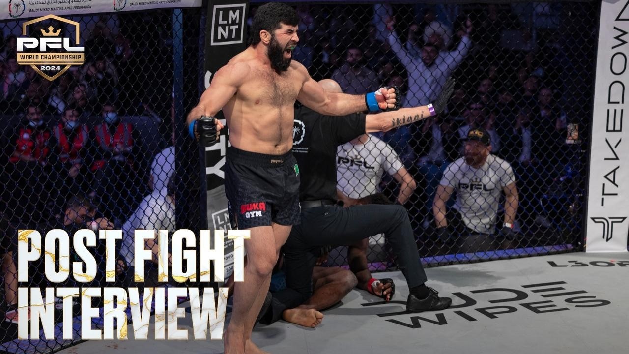 TURKMENISTAN STAND UP! 🏆🇹🇲 Dovlet Yagshimuradov is the 2024 PFL Light Heavyweight Champion background